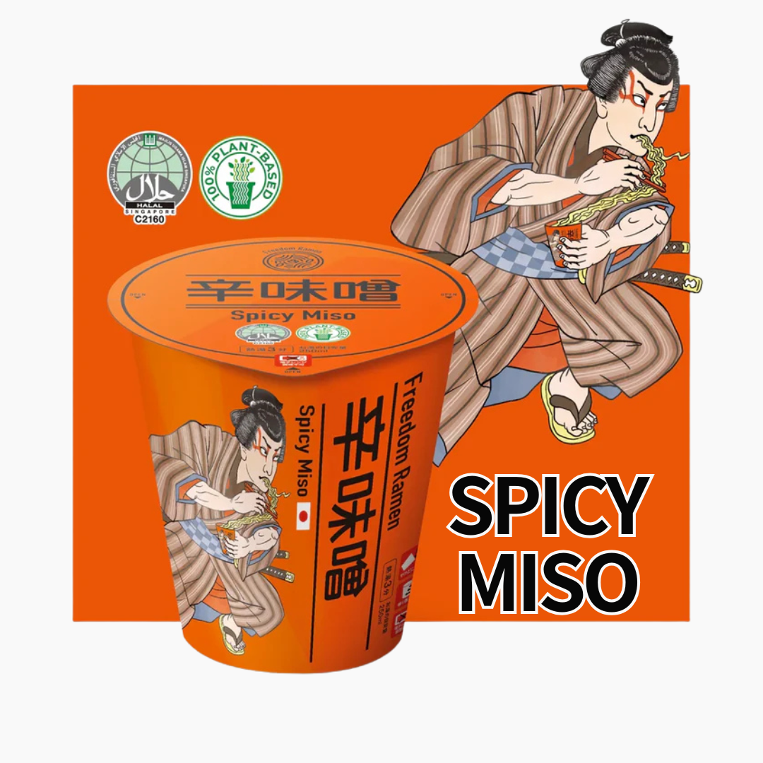 むむ Freedom Ramen Cup Noodles – Spicy Miso – Freedom Ramen USA