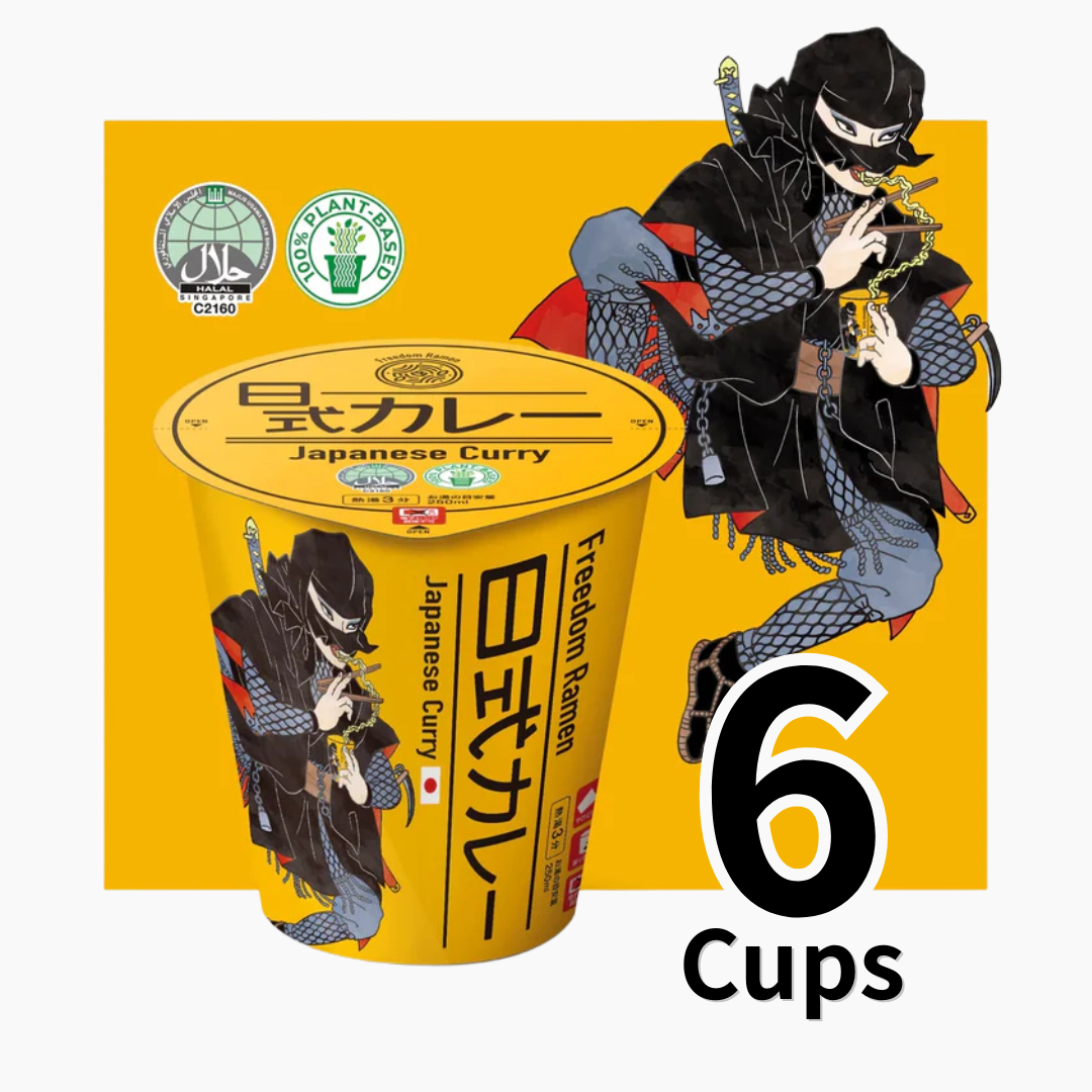 Freedom Ramen 6 cups [curry flavor] 100% vegetable ingredients