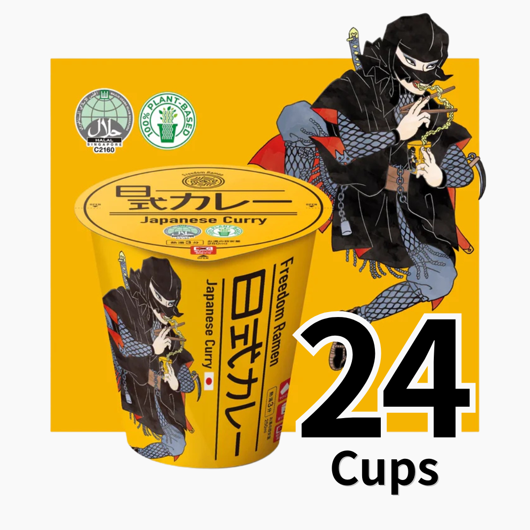 Freedom Ramen 24 cups [curry flavor] 100% vegetable ingredients